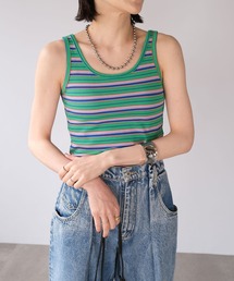 ＡＮＤＪ | 【2022/SS】マルチボーダーテレコタンクトップ(タンクトップ)