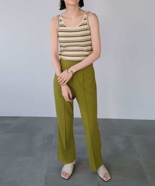 ＡＮＤＪ（アンドジェイ）の「マルチボーダーテレコタンクトップ（タンクトップ・レディース・レッド/グリーン/アイボリー・M）」の12枚目の写真