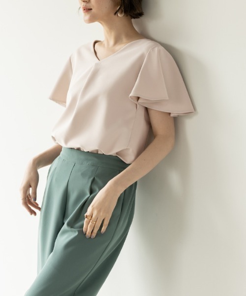 前後２ＷＡＹ袖フレアーブラウス【セットアップ対応】