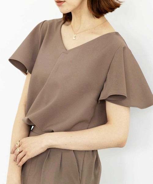 前後２ＷＡＹ袖フレアーブラウス【セットアップ対応】