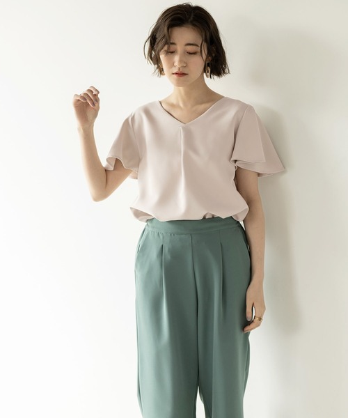 前後２ＷＡＹ袖フレアーブラウス【セットアップ対応】