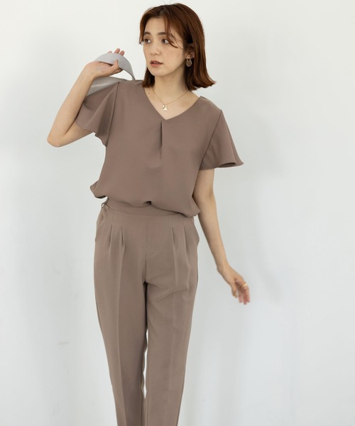 前後２ＷＡＹ袖フレアーブラウス【セットアップ対応】