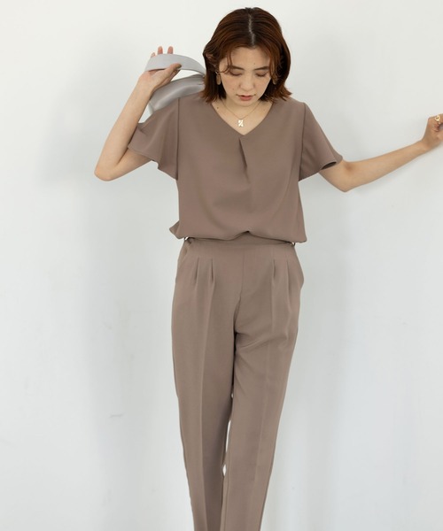 前後２ＷＡＹ袖フレアーブラウス【セットアップ対応】