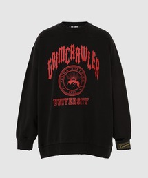 RAF SIMONS（ラフシモンズ）の「Destroyed crewneck sweater Grimcrawler（ニット/セーター）」