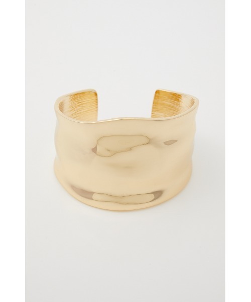 AZUL by moussy（アズールバイマウジー）の「WIDE METAL BANGLE/ワイドメタルバングル（ブレスレット・レディース・シルバー/ゴールド系その他・FREE）」の14枚目の写真