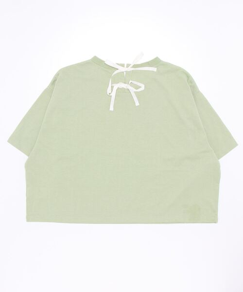 axes femme(アクシーズファム)の「フォトクロップドTシャツ(Tシャツ/カットソー・レディース・ホワイト/ブルー/グリーン・FREE)」の4枚目の写真