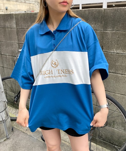 CPCM（シーピーシーエム）の「ラガーポロシャツ（ポロシャツ・レディース・ブラック/ブルー/グリーン/ホワイト系その他・FREE）」の4枚目の写真