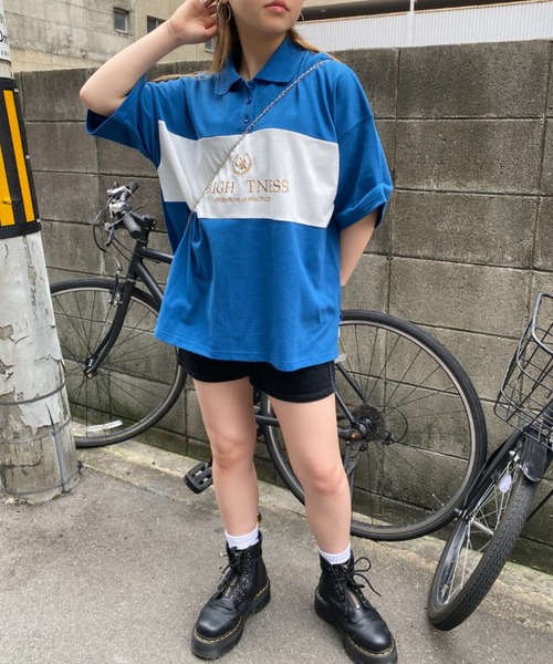 CPCM（シーピーシーエム）の「ラガーポロシャツ（ポロシャツ・レディース・ブラック/ブルー/グリーン/ホワイト系その他・FREE）」の19枚目の写真