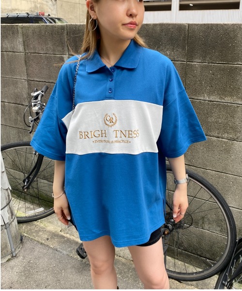 CPCM（シーピーシーエム）の「ラガーポロシャツ（ポロシャツ・レディース・ブラック/ブルー/グリーン/ホワイト系その他・FREE）」の9枚目の写真