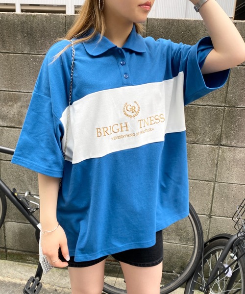 CPCM（シーピーシーエム）の「ラガーポロシャツ（ポロシャツ・レディース・ブラック/ブルー/グリーン/ホワイト系その他・FREE）」の8枚目の写真