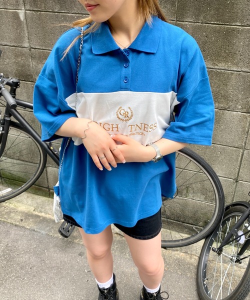 CPCM（シーピーシーエム）の「ラガーポロシャツ（ポロシャツ・レディース・ブラック/ブルー/グリーン/ホワイト系その他・FREE）」の10枚目の写真