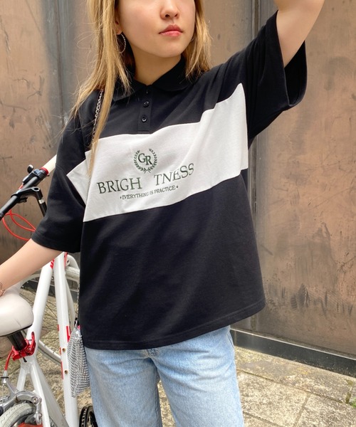 CPCM（シーピーシーエム）の「ラガーポロシャツ（ポロシャツ・レディース・ブラック/ブルー/グリーン/ホワイト系その他・FREE）」の14枚目の写真