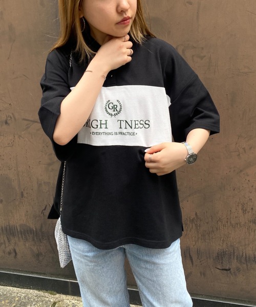 CPCM（シーピーシーエム）の「ラガーポロシャツ（ポロシャツ・レディース・ブラック/ブルー/グリーン/ホワイト系その他・FREE）」の16枚目の写真