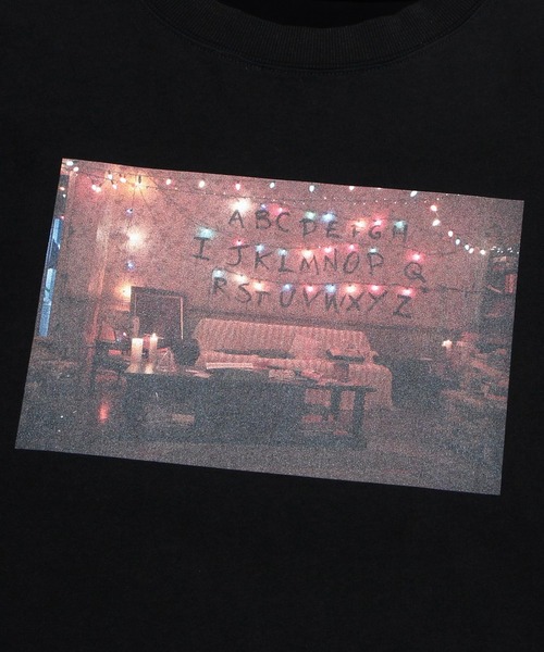 Little sunny bite（リトルサニーバイト）の「LittleSunnyBite/リトルサニーバイト/little sunny bite × STRANGER THINGS Photo big tee（Tシャツ/カットソー・レディース・ホワイト/ブラック/ピンク・SMALL/MEDIUM）」の15枚目の写真