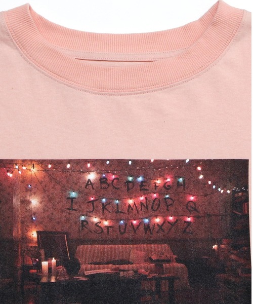 Little sunny bite（リトルサニーバイト）の「LittleSunnyBite/リトルサニーバイト/little sunny bite × STRANGER THINGS Photo big tee（Tシャツ/カットソー・レディース・ホワイト/ブラック/ピンク・SMALL/MEDIUM）」の16枚目の写真