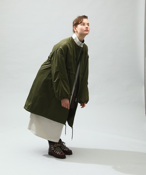 Kelen（ケレン）の「「KELEN / ケレン」HALI / REVERSIBLE NO COLLAR MOD COAT（ダウンジャケット/コート・レディース・ブラック/ベージュ/カーキ・M/S）」の7枚目の写真
