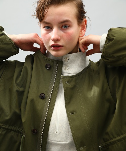 Kelen（ケレン）の「「KELEN / ケレン」HALI / REVERSIBLE NO COLLAR MOD COAT（ダウンジャケット/コート・レディース・ブラック/ベージュ/カーキ・M/S）」の8枚目の写真