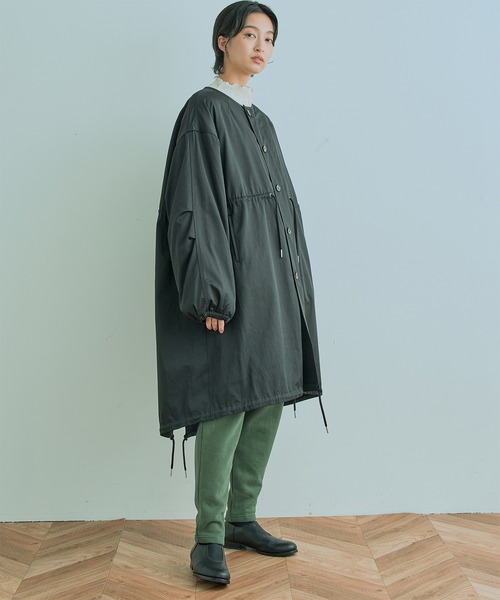 Kelen（ケレン）の「「KELEN / ケレン」HALI / REVERSIBLE NO COLLAR MOD COAT（ダウンジャケット/コート・レディース・ブラック/ベージュ/カーキ・M/S）」の15枚目の写真