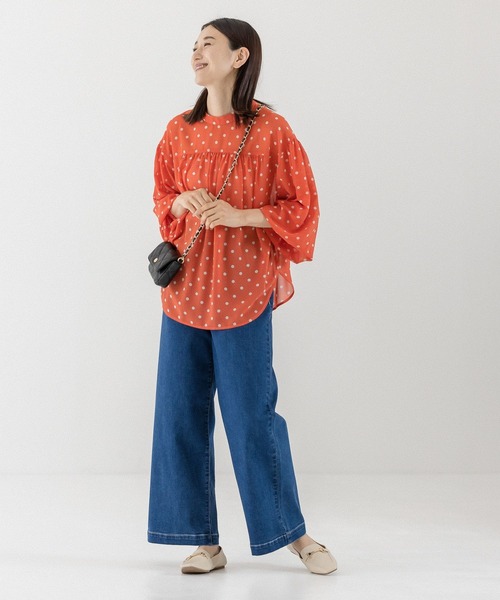 LEPSIM（レプシィム）の「ストレッチデニムストレートパンツ　288933（デニムパンツ・レディース・インディゴブルー/ブルー・MEDIUM/LARGE）」の13枚目の写真