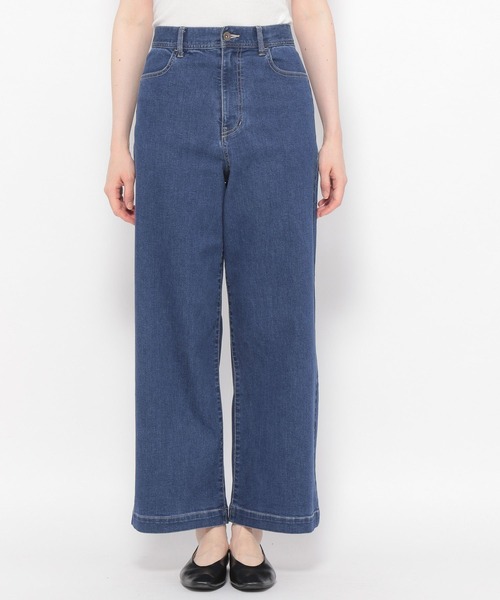 LEPSIM（レプシィム）の「ストレッチデニムストレートパンツ　288933（デニムパンツ・レディース・インディゴブルー/ブルー・MEDIUM/LARGE）」の5枚目の写真