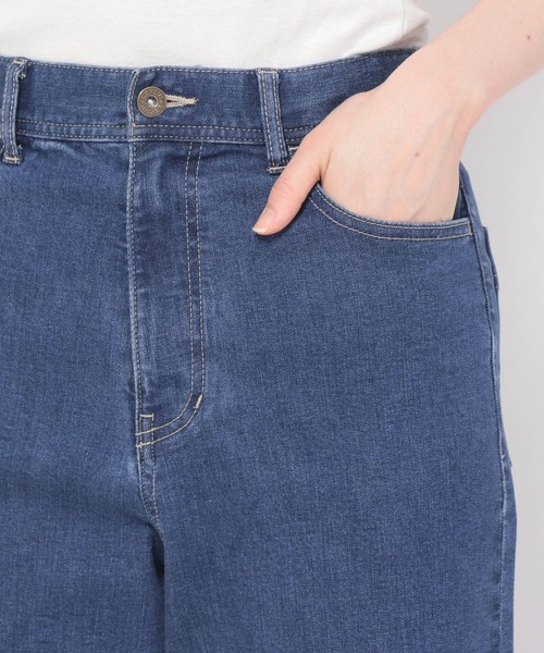 LEPSIM（レプシィム）の「ストレッチデニムストレートパンツ　288933（デニムパンツ・レディース・インディゴブルー/ブルー・MEDIUM/LARGE）」の7枚目の写真