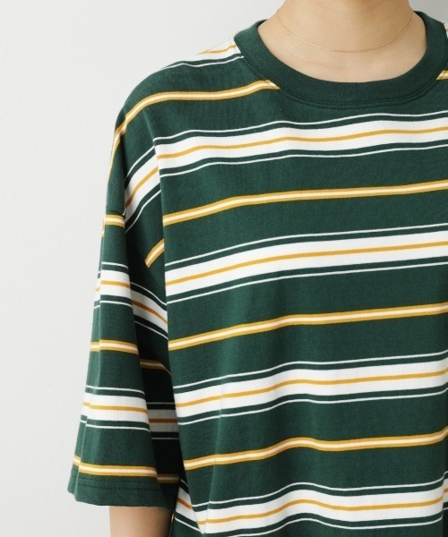 RODEO CROWNS WIDE BOWL(ロデオクラウンズワイドボウル)の「SHARE MULTI BORDER Tシャツ(Tシャツ/カットソー・レディース・レディッシュグレー/グリーン系その他/ホワイト系その他・FREE)」の17枚目の写真