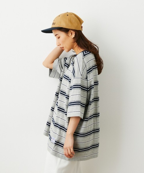 RODEO CROWNS WIDE BOWL(ロデオクラウンズワイドボウル)の「SHARE MULTI BORDER Tシャツ(Tシャツ/カットソー・レディース・レディッシュグレー/グリーン系その他/ホワイト系その他・FREE)」の20枚目の写真