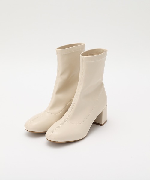 one after another NICE CLAUP（ワンアフターアナザーナイスクラップ）の「【2022AWアイテム】ストレッチショートブーツ（ブーツ・レディース・ブラック/アイボリー/ライトブラウン・SMALL/MEDIUM/LARGE）」の22枚目の写真