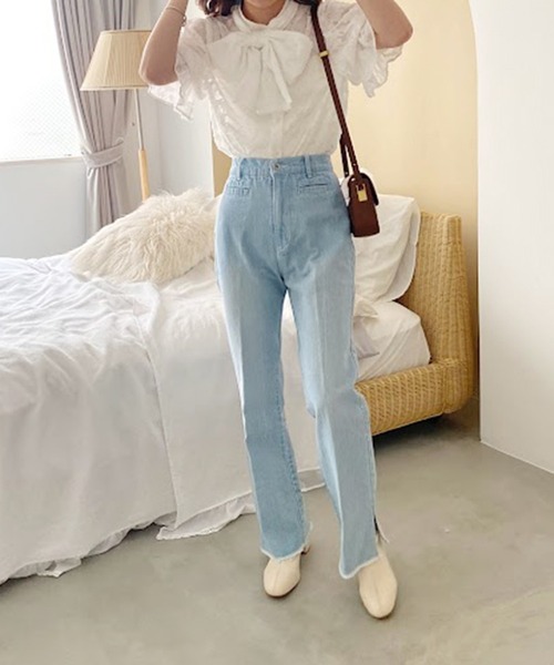 one after another NICE CLAUP（ワンアフターアナザーナイスクラップ）の「【2022AWアイテム】ストレッチショートブーツ（ブーツ・レディース・ブラック/アイボリー/ライトブラウン・SMALL/MEDIUM/LARGE）」の12枚目の写真