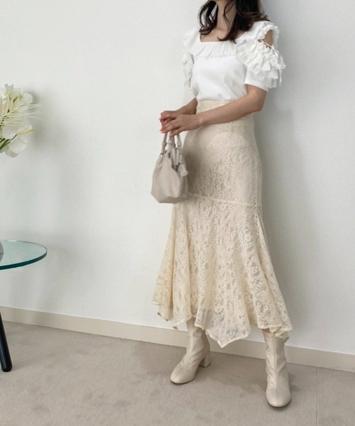 one after another NICE CLAUP（ワンアフターアナザーナイスクラップ）の「【2022AWアイテム】ストレッチショートブーツ（ブーツ・レディース・ブラック/アイボリー/ライトブラウン・SMALL/MEDIUM/LARGE）」の13枚目の写真