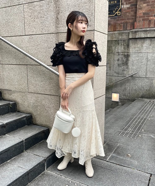 one after another NICE CLAUP（ワンアフターアナザーナイスクラップ）の「【2022AWアイテム】ストレッチショートブーツ（ブーツ・レディース・ブラック/アイボリー/ライトブラウン・SMALL/MEDIUM/LARGE）」の7枚目の写真