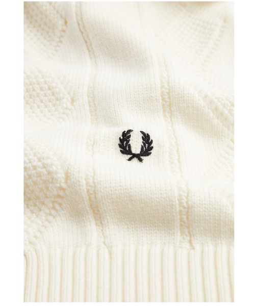新品タグ付 フレッドペリー ケーブル マフラー FRED PERRY（フレッドペリー）の「Cable Scarf（マフラー）」 - WEAR