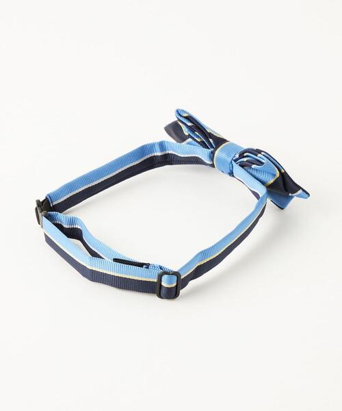 green label relaxing（グリーンレーベルリラクシング）の「GLR ボウタイ チーフ セット/ ストライプ（蝶ネクタイ・キッズ・ライトブルー/ケリー・FREE）」の5枚目の写真