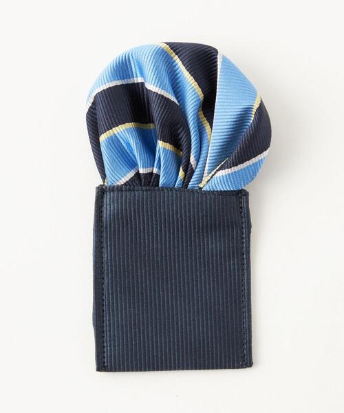 green label relaxing（グリーンレーベルリラクシング）の「GLR ボウタイ チーフ セット/ ストライプ（蝶ネクタイ・キッズ・ライトブルー/ケリー・FREE）」の7枚目の写真