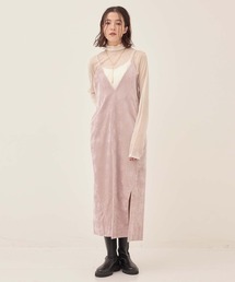 PUBLIC TOKYO | シャーベットベロアキャミワンピース(ワンピース)