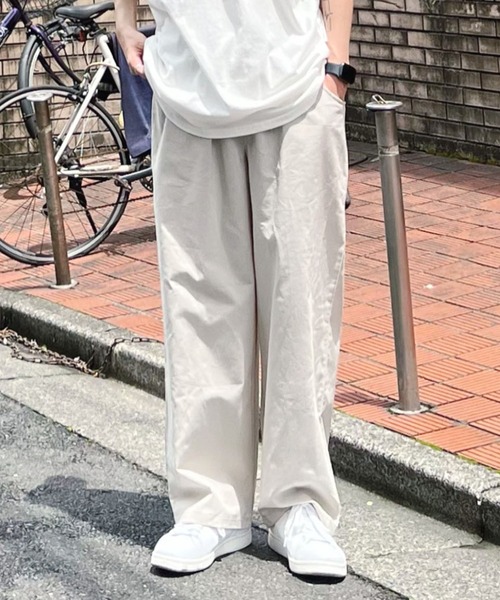 Figments（フィグメンツ）の「ワイドイージーパンツ（その他パンツ・レディース・ブラック/オフホワイト・FREE）」の2枚目の写真