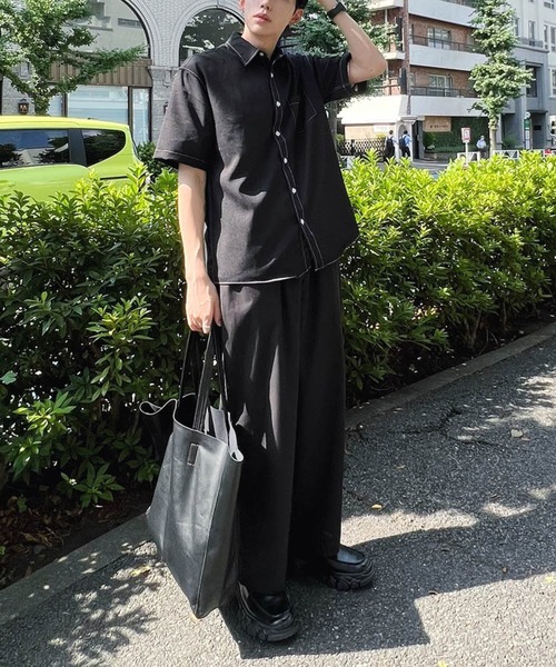 Figments（フィグメンツ）の「ワイドイージーパンツ（その他パンツ・レディース・ブラック/オフホワイト・FREE）」の11枚目の写真