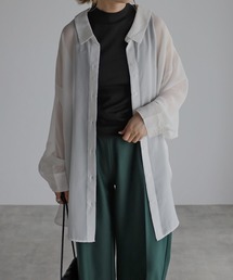 2WAYシャツアンサンブル(シャツ+タンクトップ)