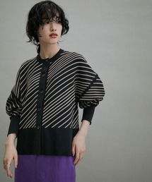 ADAM ET ROPE' | 【サステナブル・WEB限定】リラックスジャカードカーディガン(カーディガン/ボレロ)