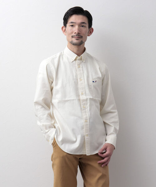 NOLLEY'S goodman（ノーリーズグッドマン）の「クジラワンポイント ボタンダウン ネルシャツ（シャツ/ブラウス・メンズ・ブラック/ネイビー/グレー/オフホワイト/ホワイト系その他/グリーン/ブルー系その他/レッド・S/M/L/XL/XXL）」の10枚目の写真