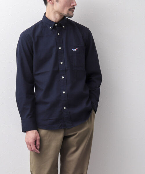 NOLLEY'S goodman（ノーリーズグッドマン）の「クジラワンポイント ボタンダウン ネルシャツ（シャツ/ブラウス・メンズ・ブラック/ネイビー/グレー/オフホワイト/ホワイト系その他/グリーン/ブルー系その他/レッド・S/M/L/XL/XXL）」の19枚目の写真