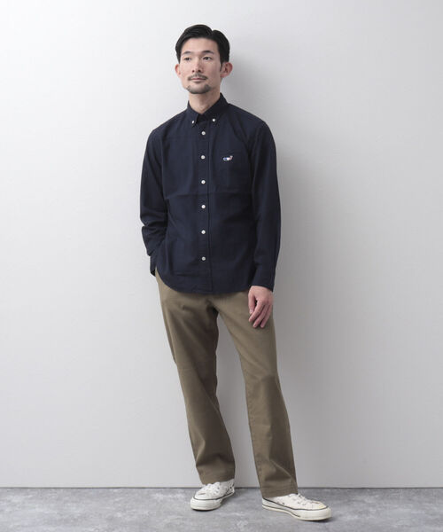 NOLLEY'S goodman（ノーリーズグッドマン）の「クジラワンポイント ボタンダウン ネルシャツ（シャツ/ブラウス・メンズ・ブラック/ネイビー/グレー/オフホワイト/ホワイト系その他/グリーン/ブルー系その他/レッド・S/M/L/XL/XXL）」の21枚目の写真