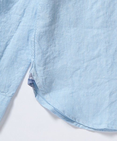 BEAMS（ビームス）の「BEAMS / カッタウェイ オックスリネンシャツ（シャツ/ブラウス・メンズ・サックスブルー/ネイビー/ホワイト・LARGE/MEDIUM/SMALL/X-LARGE）」の18枚目の写真