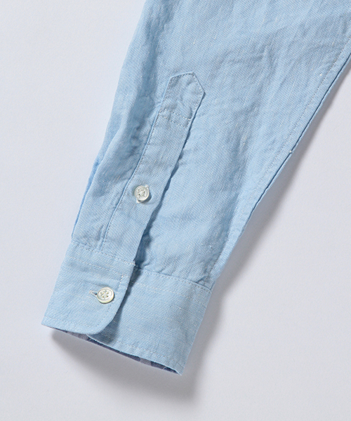 BEAMS（ビームス）の「BEAMS / カッタウェイ オックスリネンシャツ（シャツ/ブラウス・メンズ・サックスブルー/ネイビー/ホワイト・LARGE/MEDIUM/SMALL/X-LARGE）」の22枚目の写真