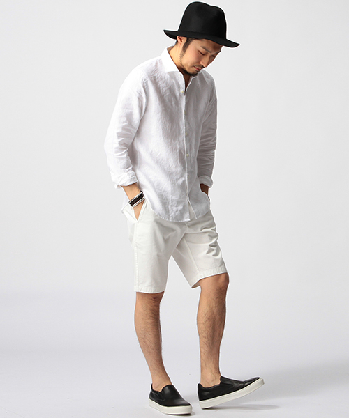 BEAMS（ビームス）の「BEAMS / カッタウェイ オックスリネンシャツ（シャツ/ブラウス・メンズ・サックスブルー/ネイビー/ホワイト・LARGE/MEDIUM/SMALL/X-LARGE）」の12枚目の写真