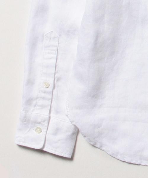BEAMS（ビームス）の「BEAMS / カッタウェイ オックスリネンシャツ（シャツ/ブラウス・メンズ・サックスブルー/ネイビー/ホワイト・LARGE/MEDIUM/SMALL/X-LARGE）」の5枚目の写真