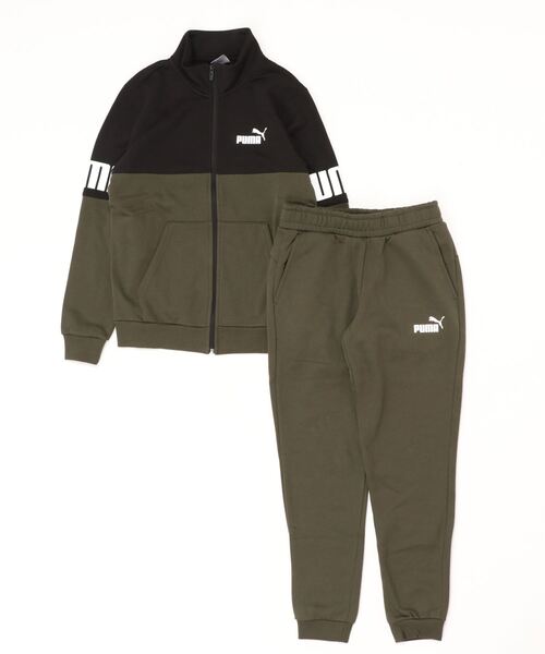 PUMA(プーマ)の「プーマ PUMA PUMA POWER カラーブロックスーツ FL_(ジャージ・メンズ・ブラック/ブラック×ホワイト・3L/L/M/S/LL)」の2枚目の写真