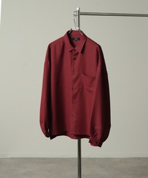 Art re A select | 【Art re A select/アトリエセレクト】ヘビーツイル  ドロップショルダー バルーンスリーブ オーバーサイズ トロミ レギュラーカラーシャツ(シャツ/ブラウス)