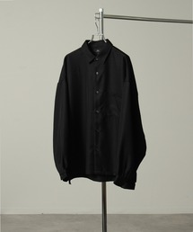【別注】Balloon Sleeve Oversized Shirt/ヘビーツイル バルーンスリーブ オーバーサイズ トロミ レギュラーカラーシャツ