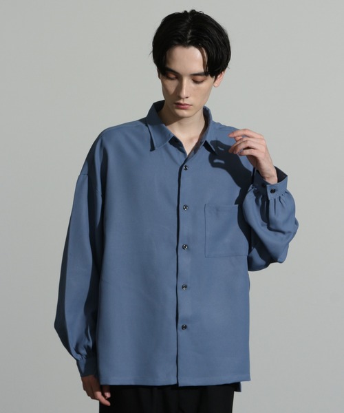 ADORE ネイビー 長袖シャツ バルーンスリーブ ADORE ネイビー 長袖シャツ バルーンスリーブ
